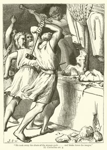 "Il enleva les autels des dieux étrangers... et brisa les images", II Chroniques, xiv, 3 - English School