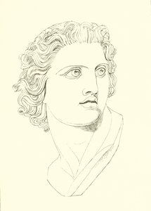 Tête, affichant vigueur virile et résolution héroïque - English School