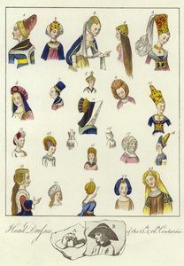 Coiffures des 15ème et 16ème siècles - English School