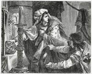 Hélène Kottanerin vole la couronne de Saint-Étienne en 1440, 1882 - English School
