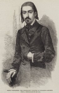 Henri Wieniawski, le célèbre violoniste aux concerts de Jullien (gravure) - English School