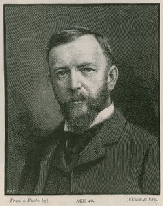 Henry Arthur Jones, dramaturge, âgé de 40 ans - English School