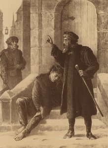 Henry Heath, "Le prenant pour un voleur, appelle la garde" - English School