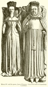 Henri IV et sa reine, Jeanne de Navarre - English School