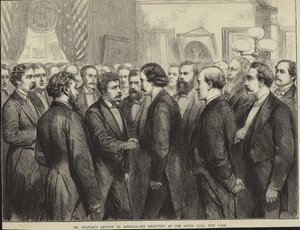 Le retour de Henry Morton Stanley en Amérique - English School