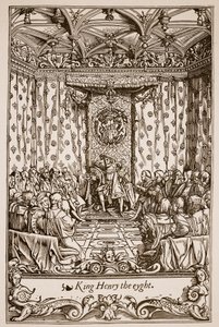 Henri VIII au Parlement - English School