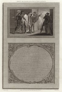 Henri VI capturé par les comtes de Warwick et de Marche - English School
