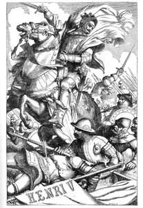 Henry V - Illustration dans "Œuvres complètes de William Shakespeare" 1866