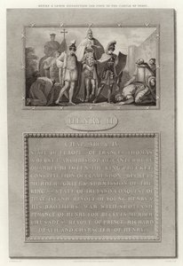 Henri et Louis conduisant le Pape au château de Torci - English School