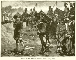 Henri en route pour la tombe de Becket
