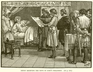 Henri recevant la nouvelle de la trahison de Jean - English School
