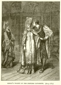 La Cour de Henri à la Princesse Catherine - English School