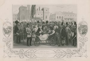 Sa Majesté a distribué les médailles de Crimée aux Horse Guards, le 18 mai 1856 - English School