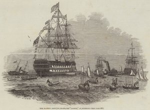 Sa Majesté embarquant sur l