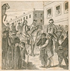 Hérauts proclamant le roi George I à Charing Cross, Londres - English School
