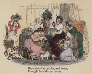 Voici des lys, des œillets et des roses, Assez pour une douzaine de bouquets - English School