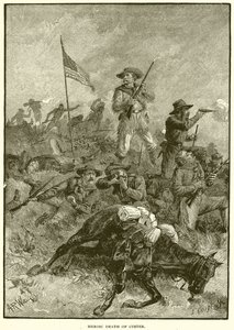 Mort héroïque de Custer - English School