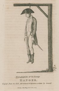 Hiéroglyphe du colonel George Hanger - English School