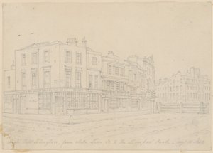 High Street Islington, de White Lion Street à Liverpool Road, 16 août 1843 - English School
