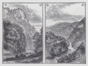High Tor, La Derwent (gravure) - English School