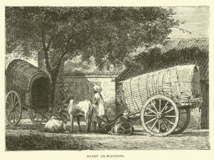 Chariots à bœufs hindous - English School