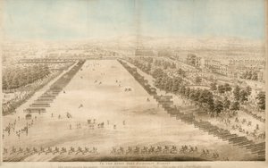 Sa Majesté passant en revue les corps de volontaires assemblés à Hyde Park, en l