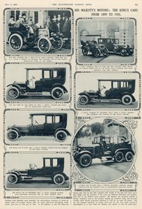 Les voitures de Sa Majesté : les voitures du roi George V de 1899 à 1935, de The Illustrated London News, 4 mai 1935 - English School