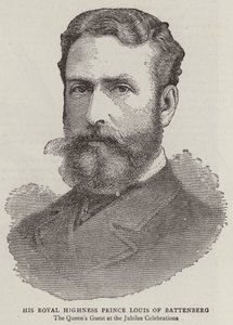 Son Altesse Royale le prince Louis de Battenberg (gravure) - English School