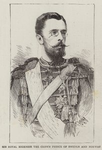 Son Altesse Royale le prince héritier de Suède et de Norvège (gravure) - English School