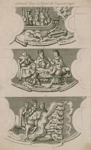 Frise historique dans la chapelle d