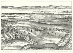 Palais et abbaye de Holyrood (gravure) - English School