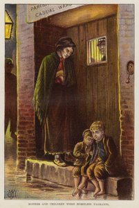 Mère et enfants sans-abri dans la Grande-Bretagne victorienne - English School