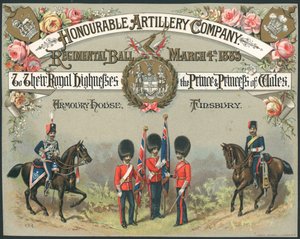 Honourable Artillery Company, bal régimentaire, 4 mars 1885 - English School