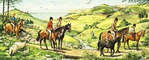 Équitation à la campagne près de la mer - English School