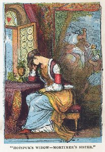 La veuve de Hotspur, la sœur de Mortimer - English School