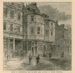 Maison à Westminster dite avoir été occupée par Oliver Cromwell - English School