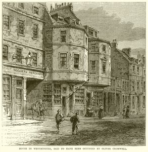 Maison à Westminster, dite occupée par Oliver Cromwell