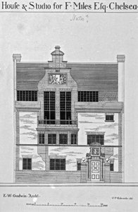 Maison et studio pour F. Miles Esq., Chelsea, illustration de 