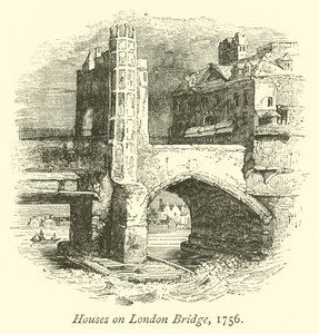 Maisons sur le Pont de Londres, 1756 - English School