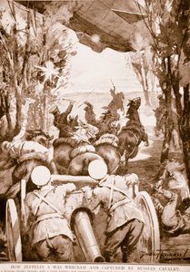 Comment le Zeppelin 5 a été détruit et capturé par la cavalerie russe, 1914-19 - English School