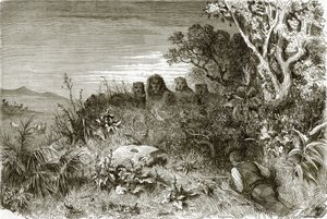 Chasseur et lions - English School