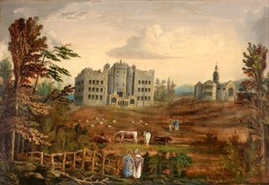 Château de Hylton, Sunderland c.1830 - English School