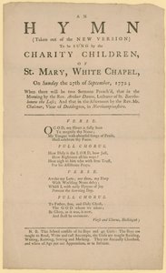 Hymne à chanter par les enfants de charité de St Mary - English School