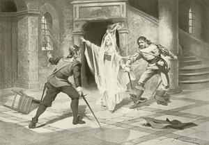 I Puritani, Acte I scène v (gravure) - English School