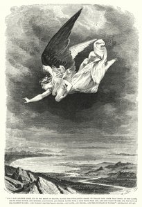 Je vis un autre ange voler au milieu du ciel, Révélation XIV, 6, 7 (gravure) - English School