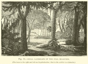 Paysage idéal des couches de charbon - English School