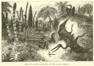 Paysage idéal de la période liasique - English School