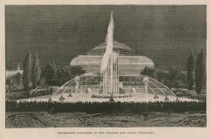 Fontaines illuminées à l