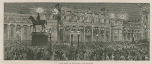 Illuminations ornant la Banque d