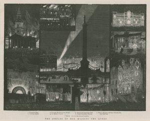 Illuminations au jubilé de Sa Majesté la Reine - English School